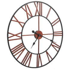 Petromila vidaXL Nástenné hodiny červené 58 cm kovové
