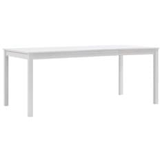 Vidaxl Jedálenský stôl, biely 180x90x73 cm, borovicové drevo