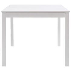 Vidaxl Jedálenský stôl, biely 180x90x73 cm, borovicové drevo