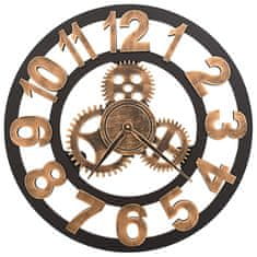 Petromila vidaXL Nástenné hodiny zlaté a čierne 58 cm kovové