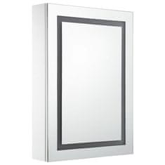 Vidaxl LED kúpeľňová zrkadlová skrinka 50x13x70 cm