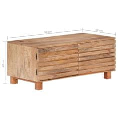 Vidaxl Konferenčný stolík, 90 x 50 x 40 cm, mangové masívne drevo