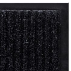Vidaxl Rohož pred dvere, čierna 120x220 cm, PVC