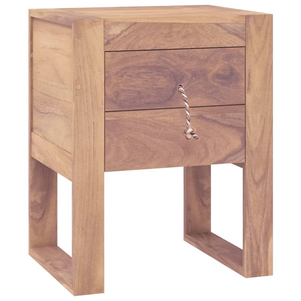 Vidaxl Nočný stolík, 40 x 30 x 50 cm, masívne teakové drevo