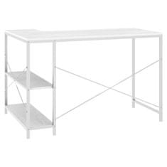 Petromila vidaXL Počítačový stôl biely 110x72x70 cm drevotrieska