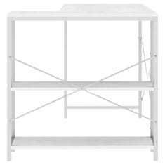 Petromila vidaXL Počítačový stôl biely 110x72x70 cm drevotrieska