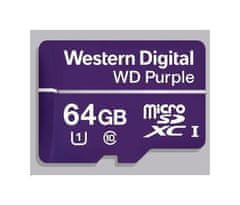 WD MicroSDXC karta 64GB Purple D064G1P0C Class 10, 16 TBW