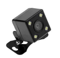 Hizpo Parkovacia kamera s RCA pripojením - cinž, HD LED parkovacia kamera s nočným videním s napájacím káblom a video káblom