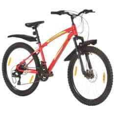 Vidaxl Horský bicykel 21 rýchlostí 26" koleso 36 cm rám červený
