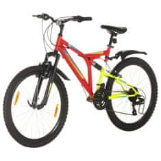 Petromila vidaXL Horský bicykel 21 rýchlostí 26" koleso 49 cm rám červený