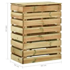 Petromila vidaXL Latkový záhradný kompostér 3 ks 80x50x100 cm, borovicové drevo