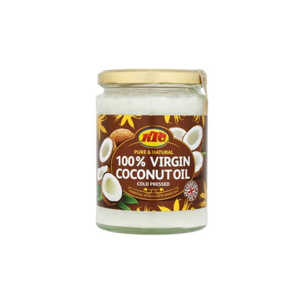 KTC Rafinovaný 100% panenský kokosový olej bez konzervačných látok "Pure & Natural 100% Virgin Coconut Oil Premium Quality" Vyrobený na Srí Lanke 500