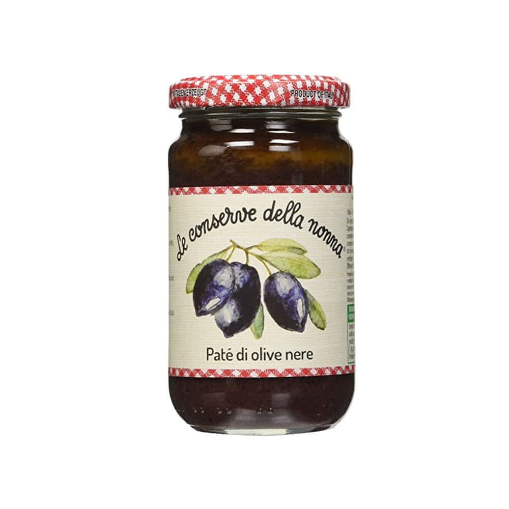Conserve della Nonna Talianska tapenáda z čiernych olív "Pate di Olive Nere" 190g Conserve della Nonna