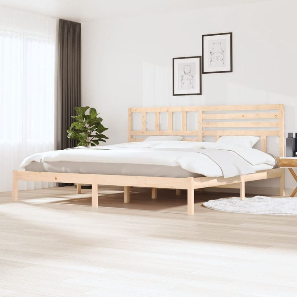 Vidaxl Rám postele, masívne borovicové drevo, 200x200 cm