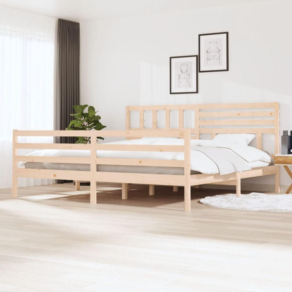 Petromila vidaXL Rám postele masívne drevo 200x200 cm
