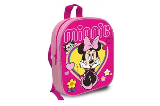 Disney Detský batoh ružový - Minnie srdiečko