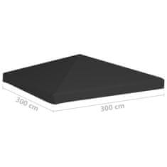 Petromila vidaXL Strieška na altánok 270 g/m², 3x3 m, čierna