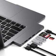 Satechi Pro Hub Slim - adaptér pre Macbook Air a Pro M1 M2 M3, tmavosivý