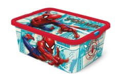 MARVEL Plastový box na hračky s vekom - Spiderman