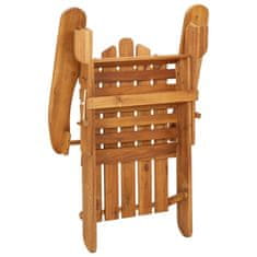 Petromila vidaXL Adirondack Záhradná stolička s podnožkou masívne akáciové drevo