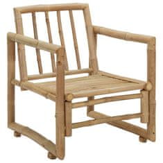 Vidaxl Záhradné stoličky s podložkami 2 ks bambusové