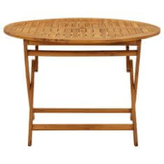 Petromila vidaXL Skladací záhradný stôl 110 cm masívne akáciové drevo