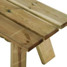 Vidaxl Záhradná lavička 160 cm impregnované borovicové drevo