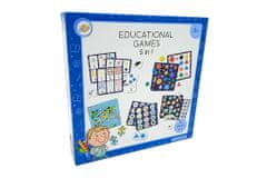 Montessori Vzdelávacie hry pre chlapcov 5v1