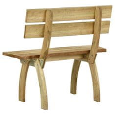 Vidaxl Záhradná lavička 110 cm impregnované borovicové drevo