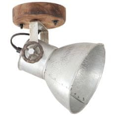 Vidaxl Industriálne nástenné / stropné lampy 2 ks strieborné 20x25 cm E27