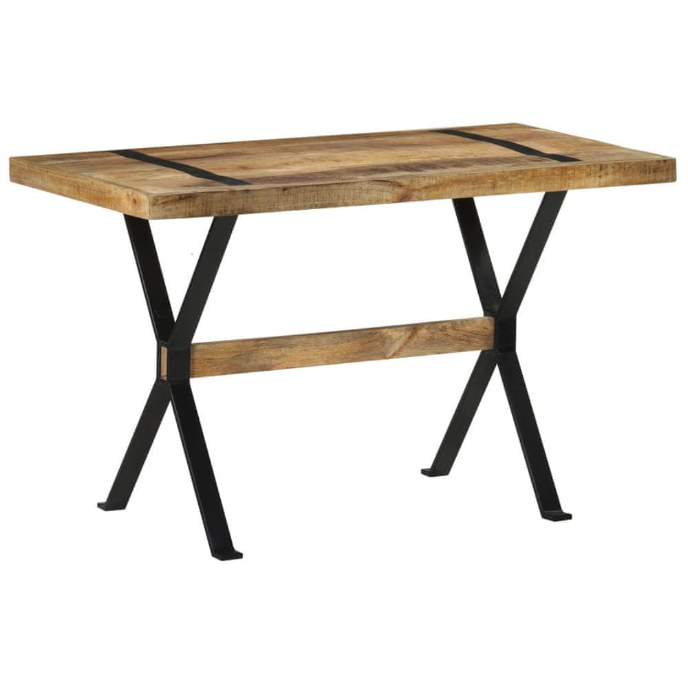 Vidaxl Jedálenský stôl 120x60x76 cm, surové mangové drevo