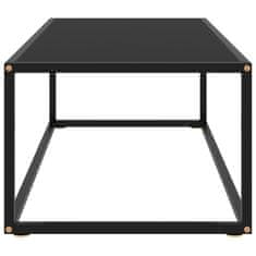 Vidaxl Konferenčný stolík, čierny, čierne sklo 100x50x35 cm