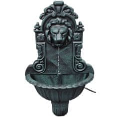 Vidaxl Nástenná fontána, dizajn levia hlava