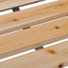 Petromila vidaXL Záhradná lavička 120 cm, drevo a železo