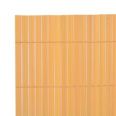 Vidaxl Obojstranný záhradný plot, PVC 90x500 cm, žltý