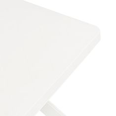 Petromila vidaXL Bistro stolík, biely 70x70x72 cm, plast