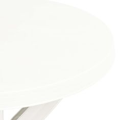 Petromila vidaXL Bistro stolík biely priemer 70 cm plast