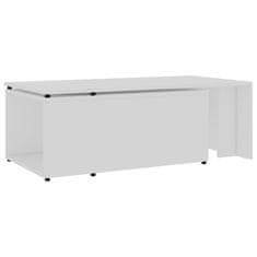 Petromila vidaXL Konferenčný stolík biely 150x50x35 cm drevotrieska