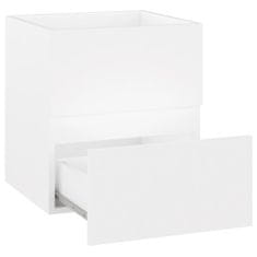 Vidaxl Umývadlová skrinka, biela, 41x38,5x45 cm, drevotrieska