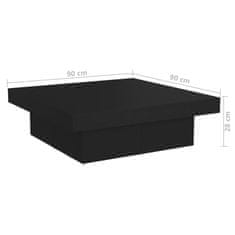 Vidaxl Konferenčný stolík čierny 90x90x28 cm drevotrieska