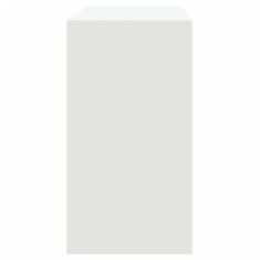 Petromila vidaXL Konzolový stolík biely 89x41x76,5 cm oceľový