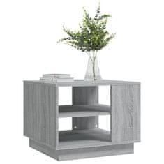 Petromila vidaXL Konferenčný stolík sivý dub 55x55x43 cm drevotrieska
