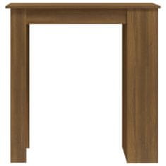 Petromila vidaXL Barový stôl s regálom hnedý dub 102x50x103,5 cm drevotrieska