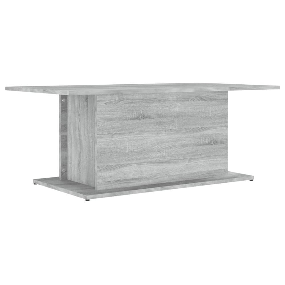 Vidaxl Konferenčný stolík sivý sonoma 102x55,5x40 cm drevotrieska