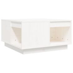 Vidaxl Konferenčný stolík biely 60x61x32,5 cm borovicový masív