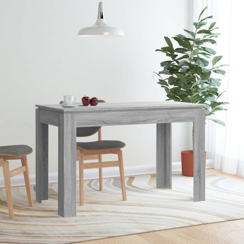 Petromila vidaXL Jedálenský stôl sivý dub somoma 120x60x76 cm spracované drevo
