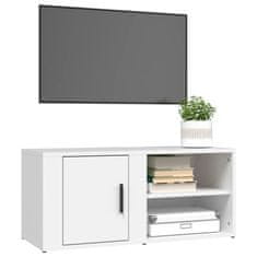 shumee TV skrinky 2 ks biele 80x31,5x36 cm spracované drevo