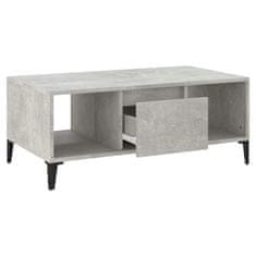 shumee Konferenčný stolík betónový sivý 90x50x36,5 cm spracované drevo