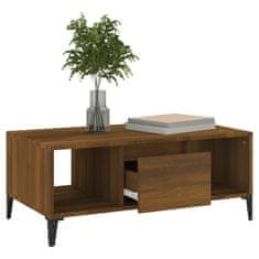 shumee Konferenčný stolík hnedý dub 90x50x36,5 cm spracované drevo