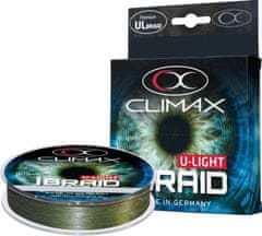 Climax Pletená šnúra Climax iBraid U-Light zelená oliva 0,08mm/6kg/100m